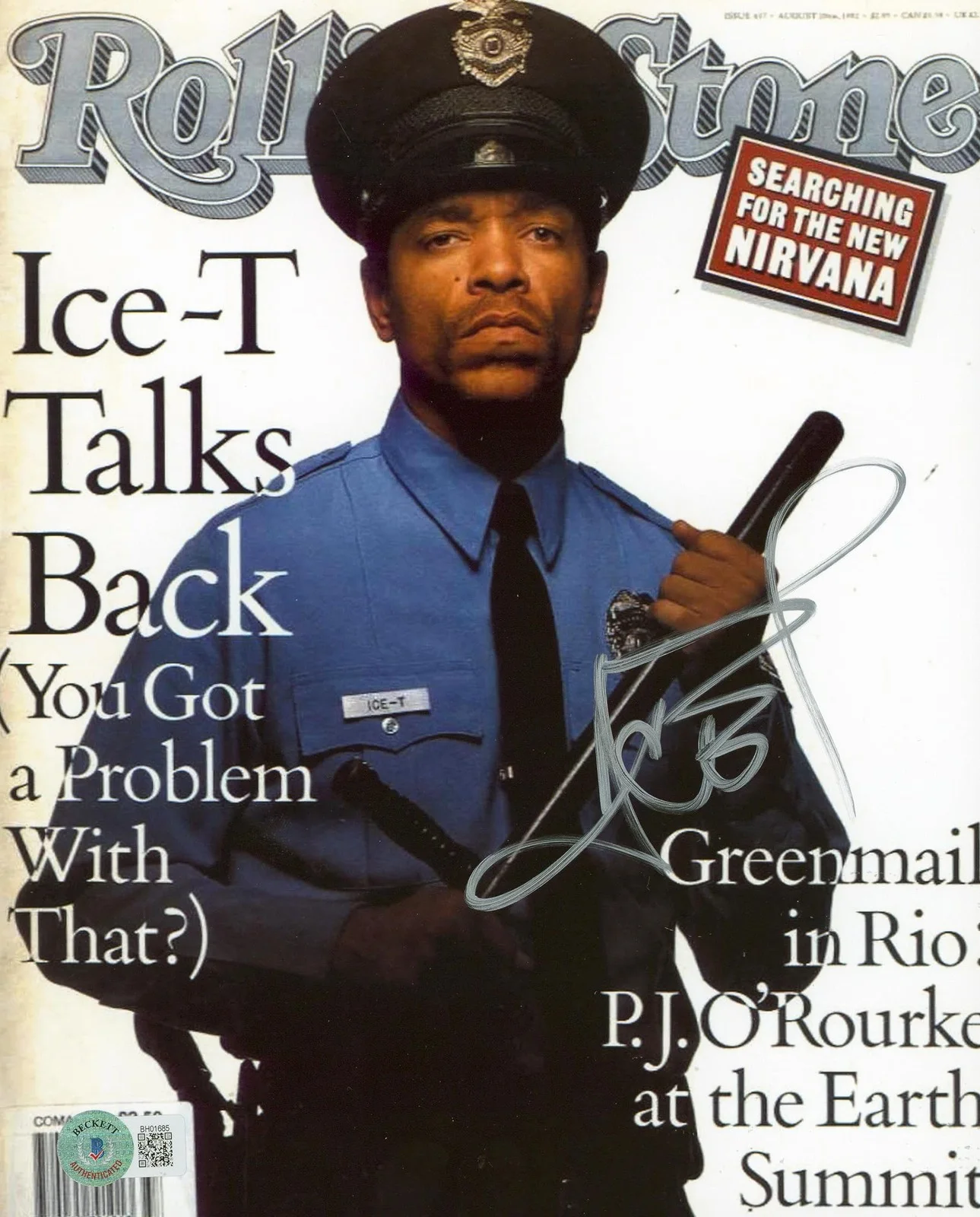 Ice-T — Ice-T Body Count Authentic Signed 8x10 Photo Autographed BAS #BH01685, image 3