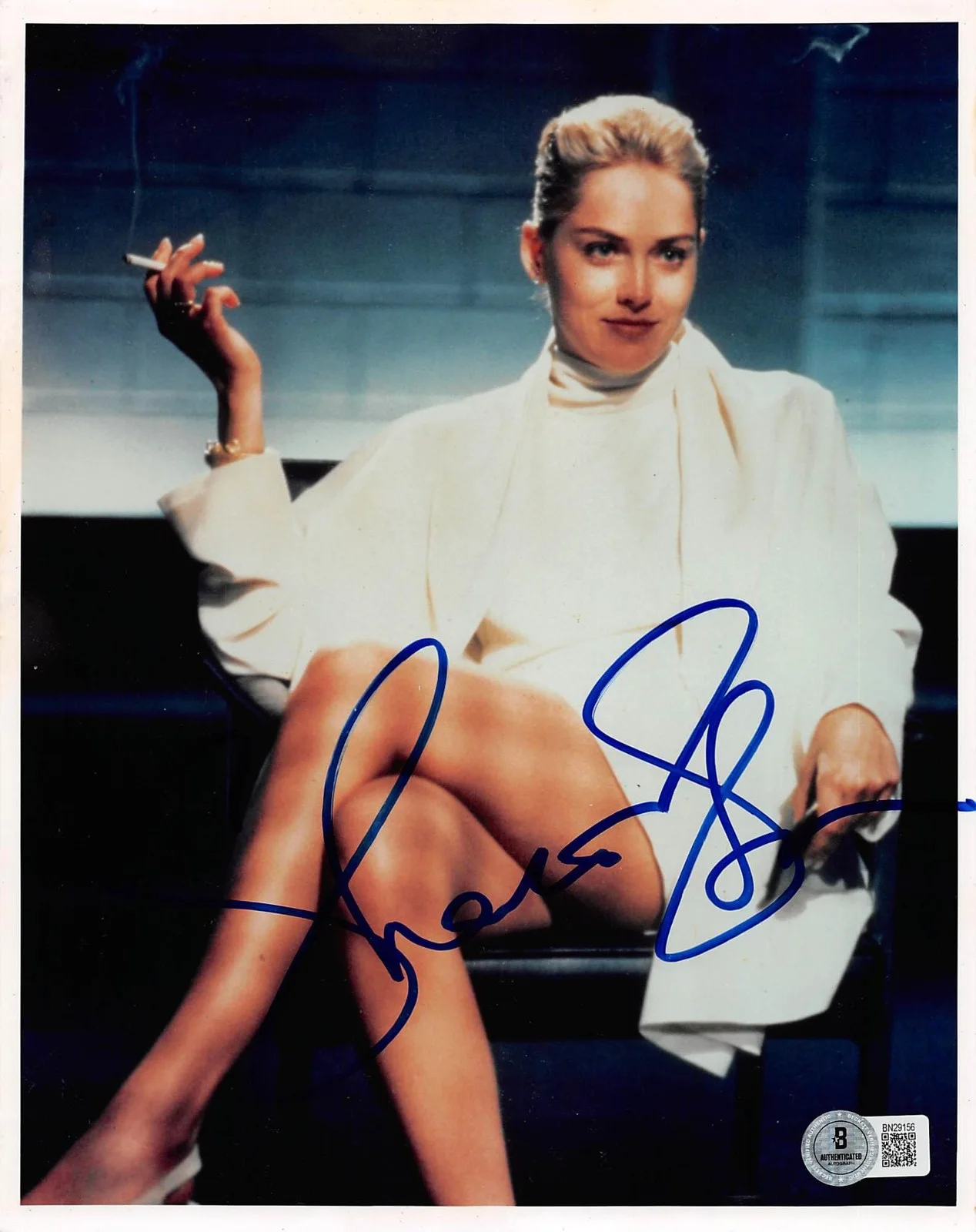 Sharon Stone — Sharon Stone Basic Instinct Authentic Signed 8x10 Photo Autographed BAS #BN29156, image 3