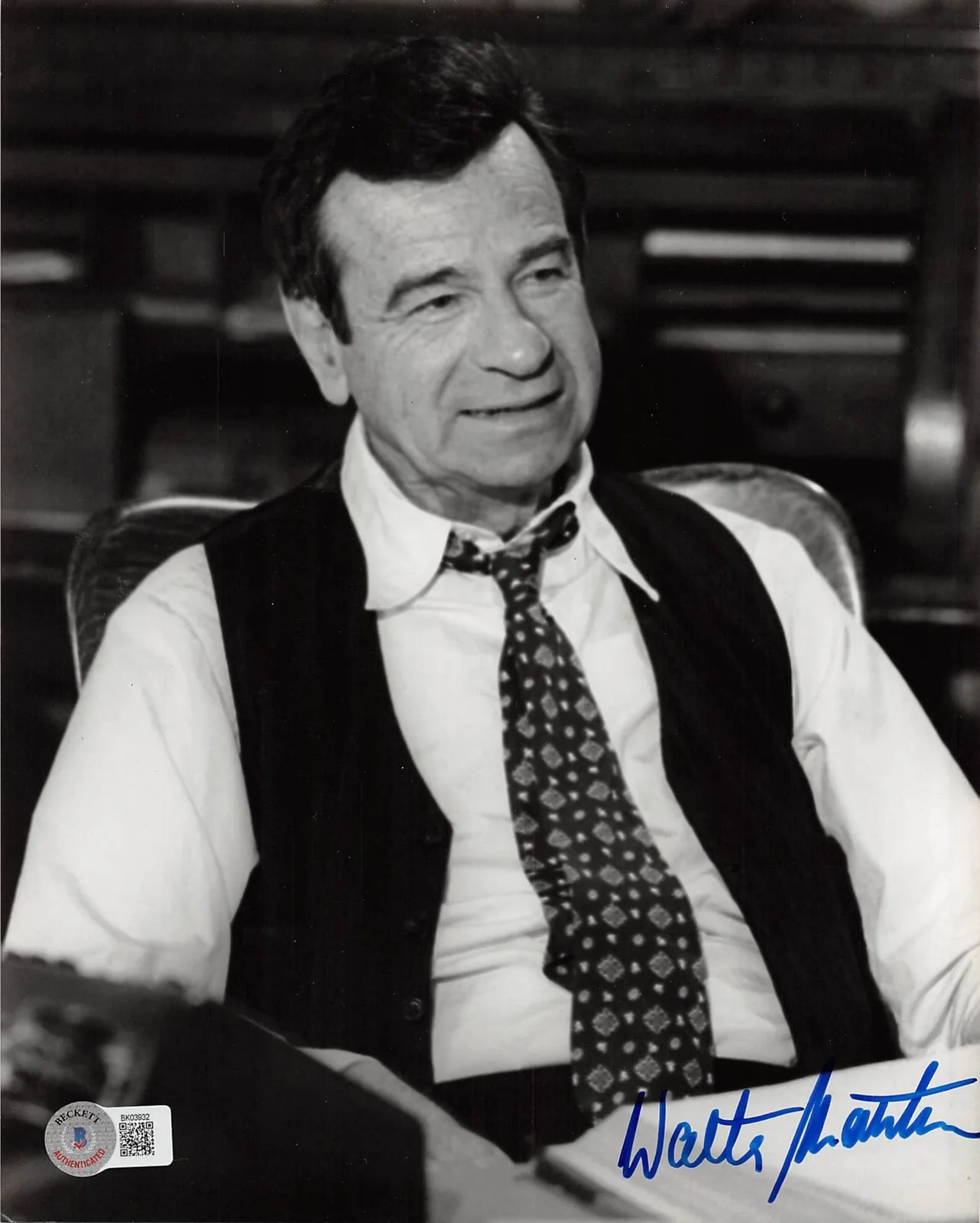Walter Matthau — Walter Matthau Grumpy Old Men Authentic Signed 8x10 Photo BAS #BK03932, image 3