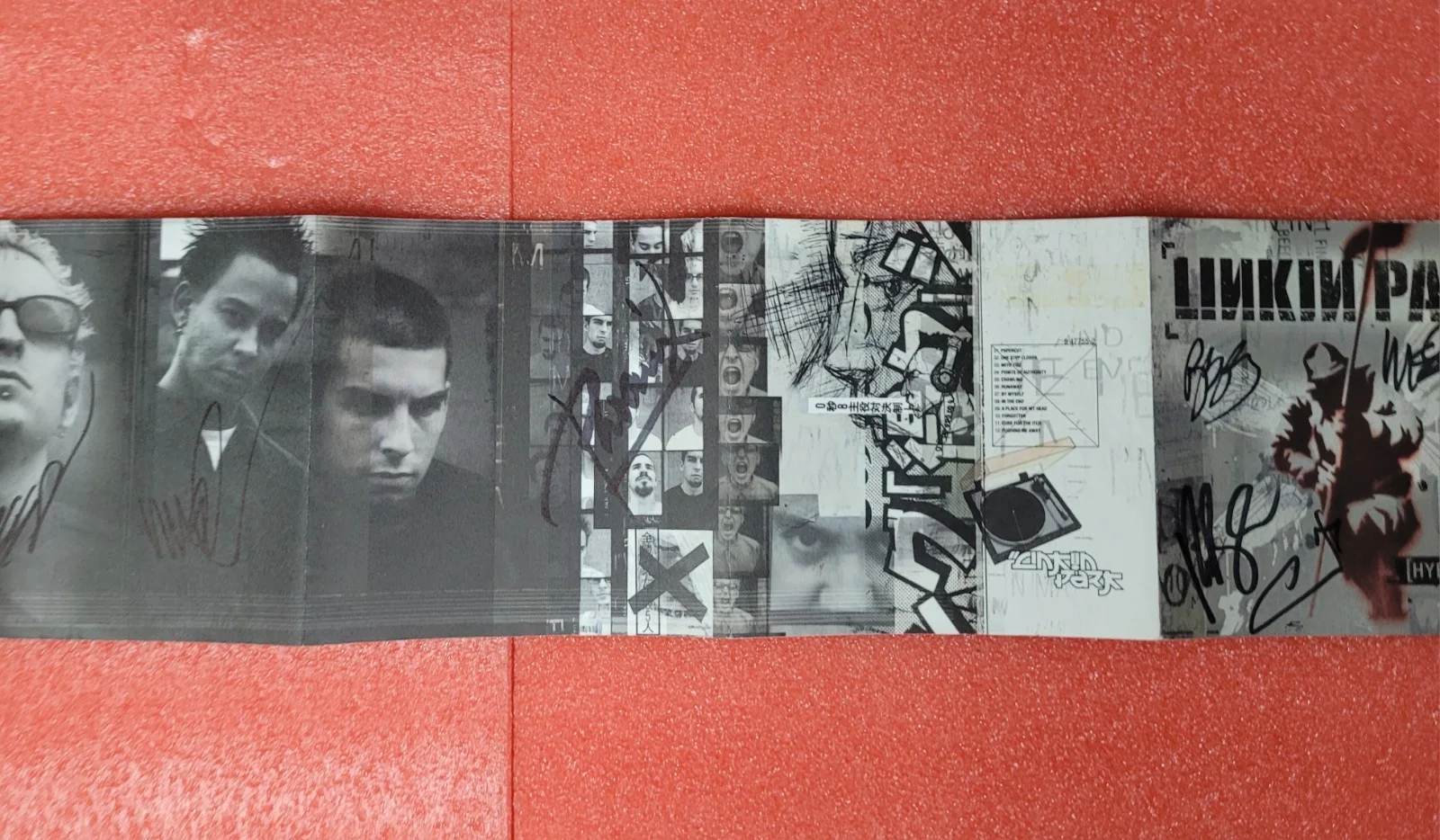 Linkin Park Chester Bennington Whole Band Signed Hybrid Theory Cover Beckett, изображение 5