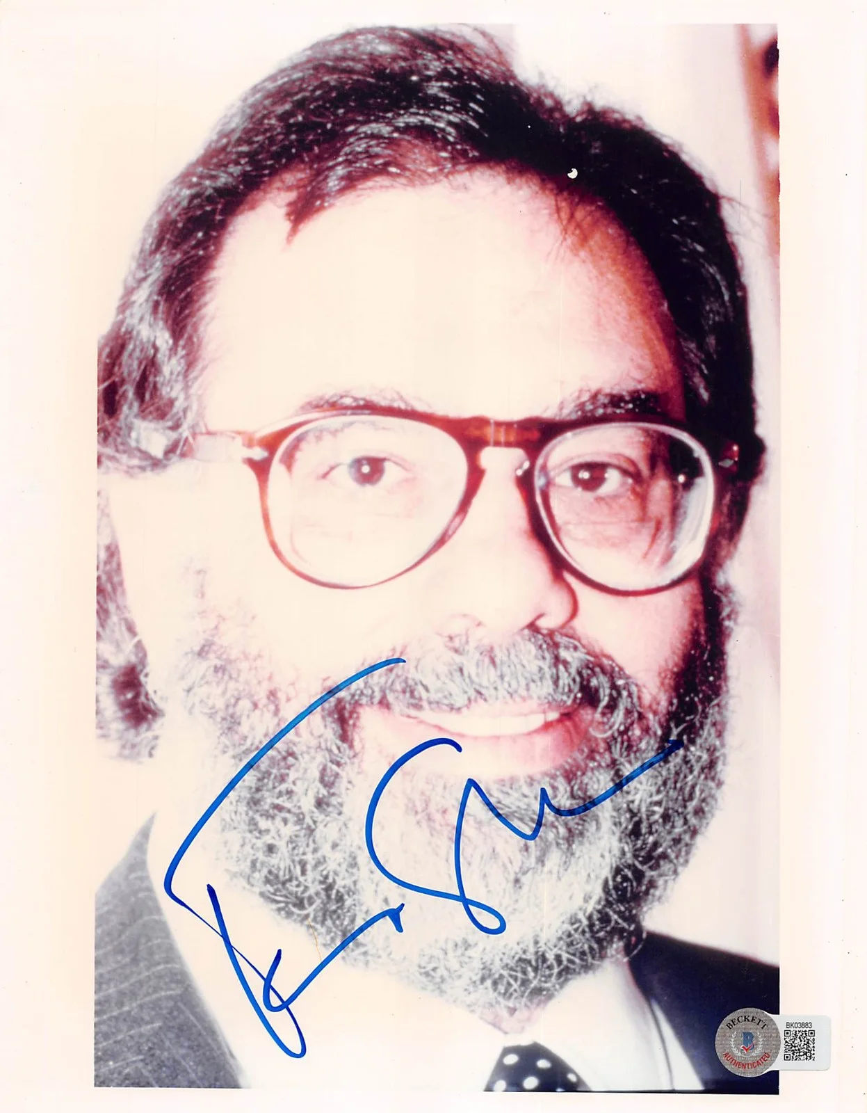 Francis Ford Coppola — Francis Ford Coppola The Godfather Authentic Signed 8x10 Photo BAS #BK03883