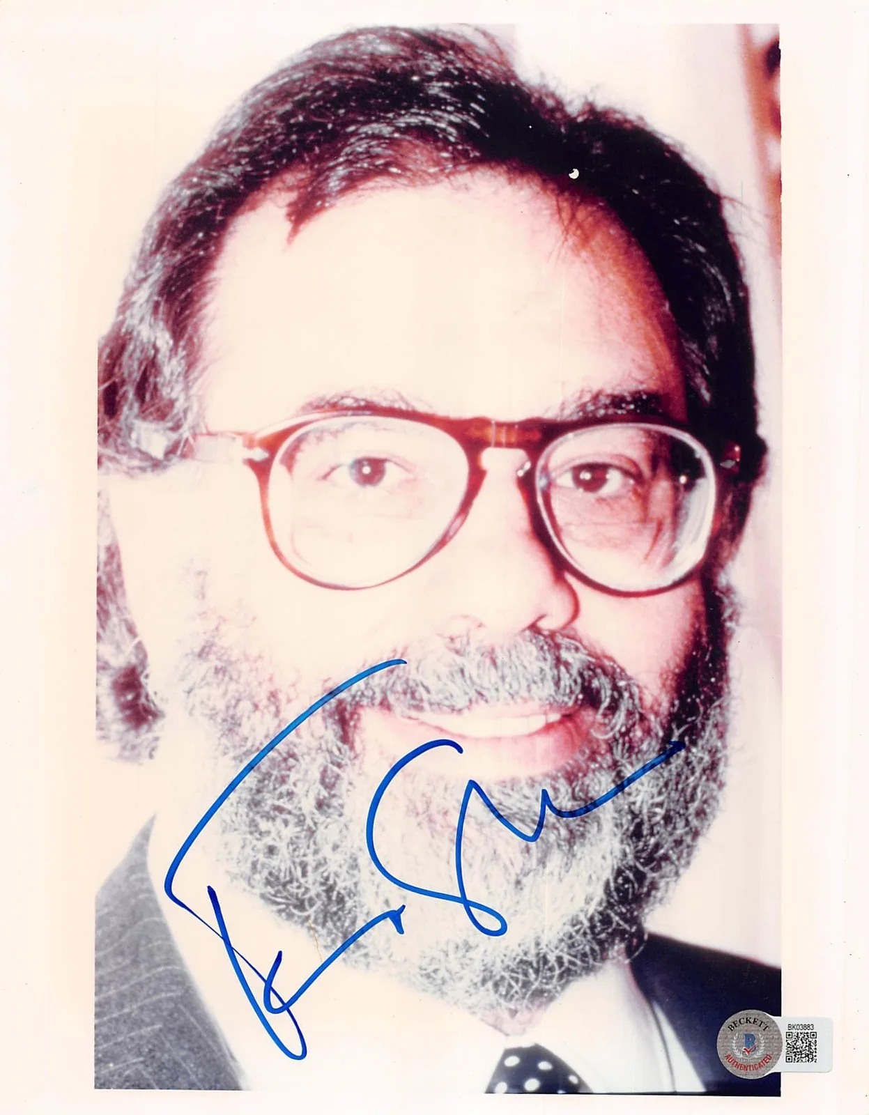 Francis Ford Coppola — Francis Ford Coppola The Godfather Authentic Signed 8x10 Photo BAS #BK03883, изображение 3