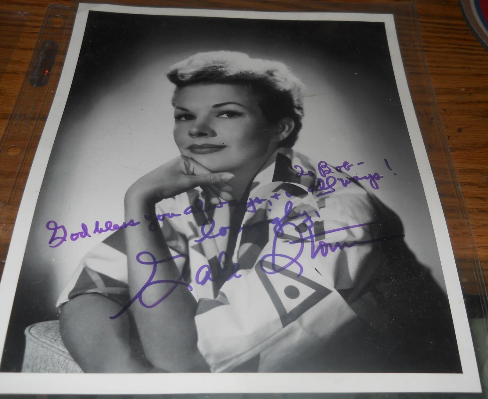 Gale Storm Signed Autograph 8x10 Photo/Letter Card, изображение 2