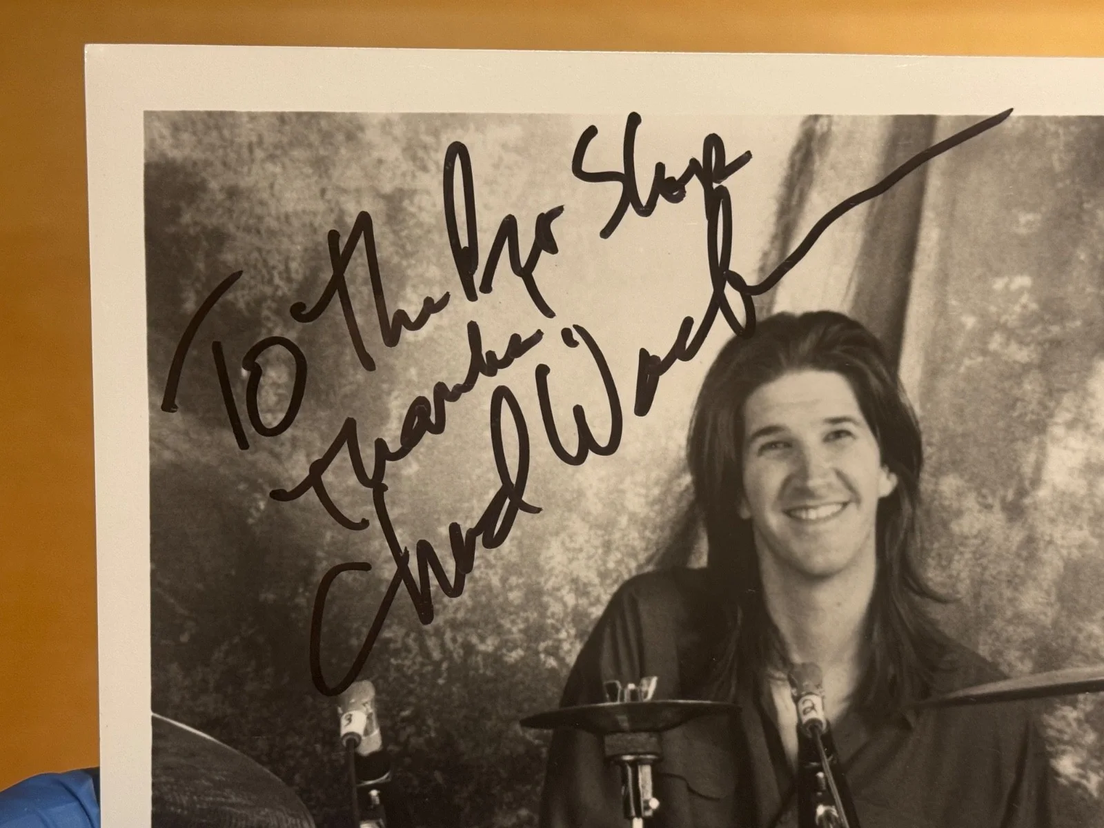 Signed CHAD WACKERMAN 8"x10" Zappa, James Taylor DW Promo, изображение 2