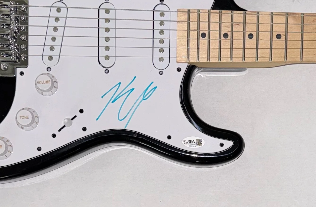 Kenny Chesney Signed Autograph Electric Guitar Country No Shoes Nation JSA COA, изображение 4