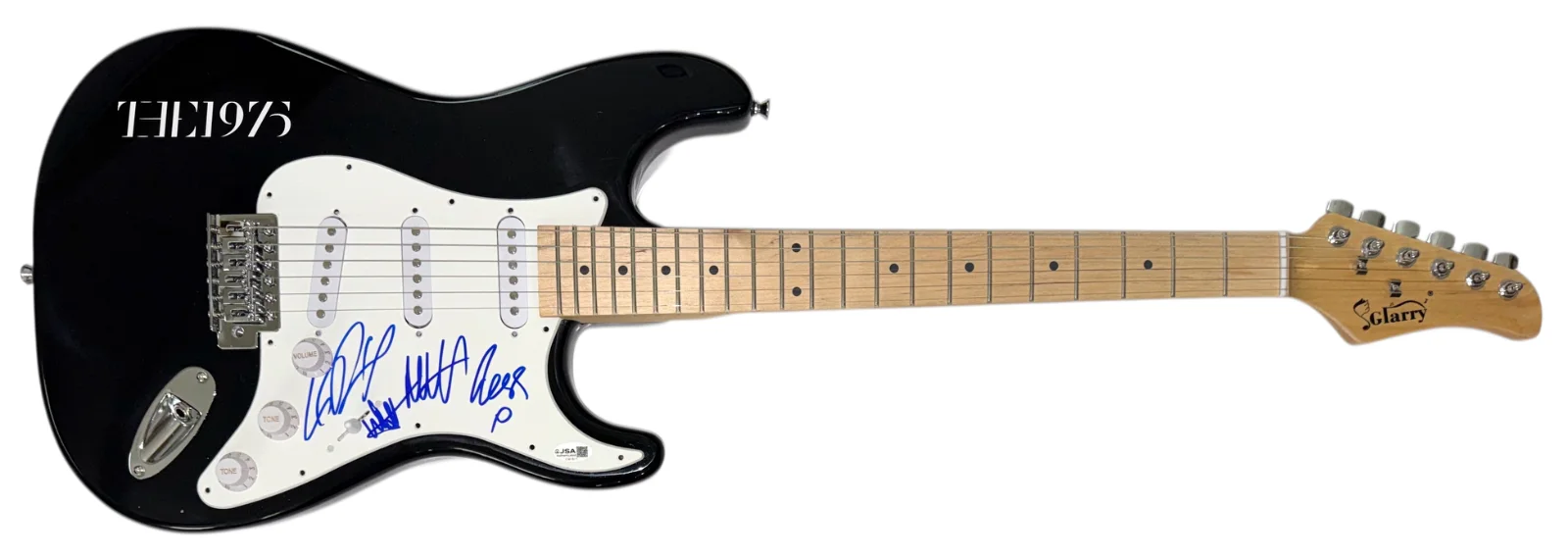 The 1975 Band Signed Autograph Electric Guitar Matty Healy Ross George Adam JSA, изображение 2
