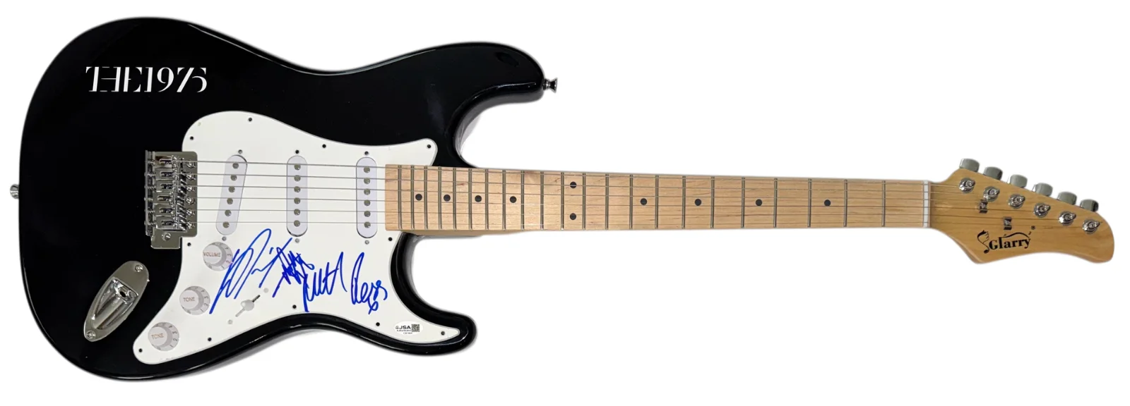 The 1975 Band Signed Autograph Electric Guitar Matty Healy Ross George Adam JSA, изображение 5
