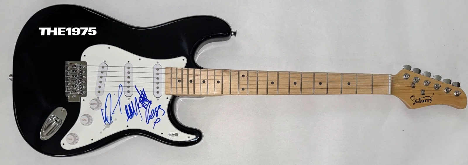 The 1975 Signed Autograph Electric Guitar Matty Healy Ross George Adam x4 JSA, image 3