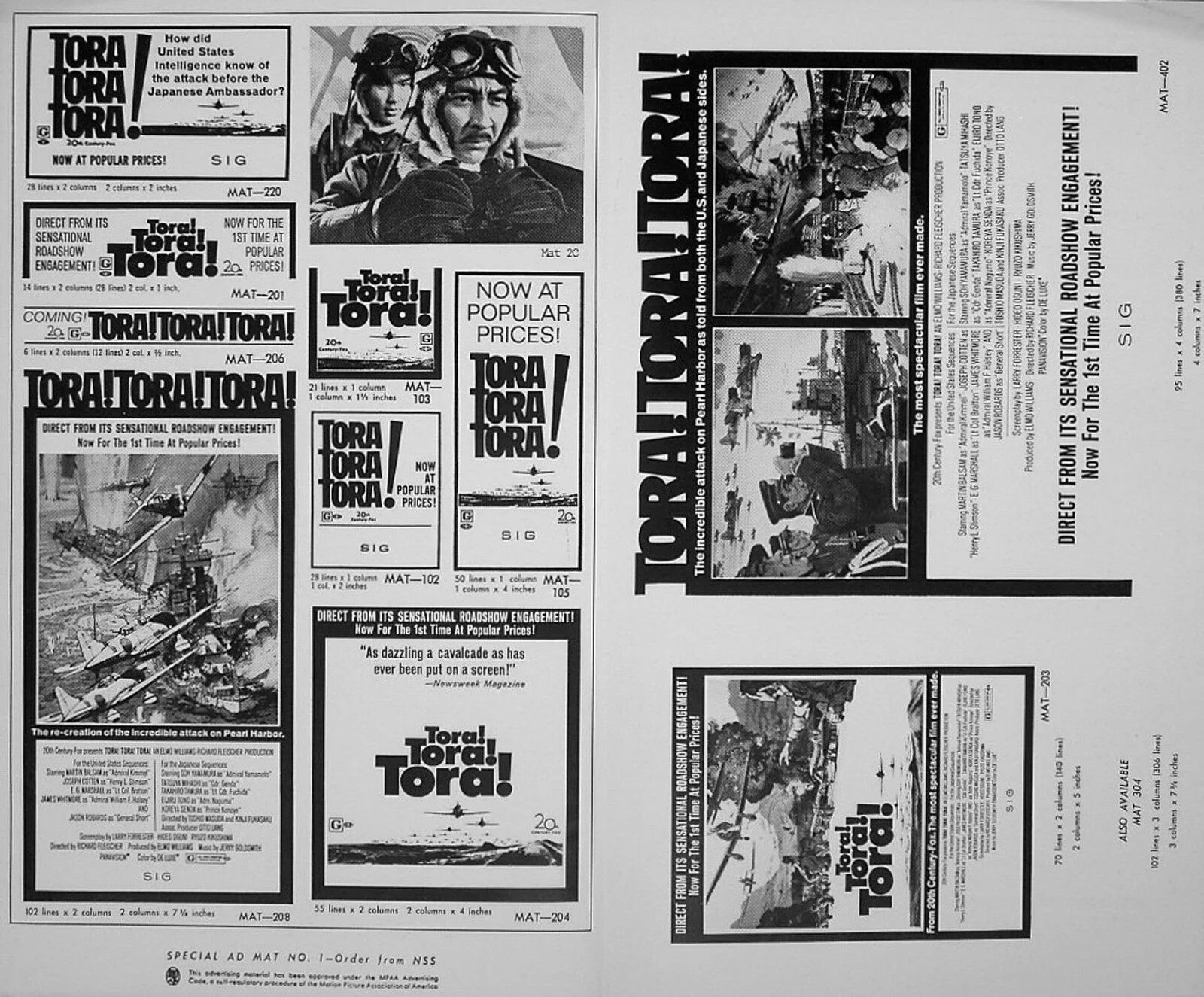 TORA! TORA! TORA! 1970 Martin Balsam, Sô Yamamura, Jason Robards US PRESSBOOK, image 3
