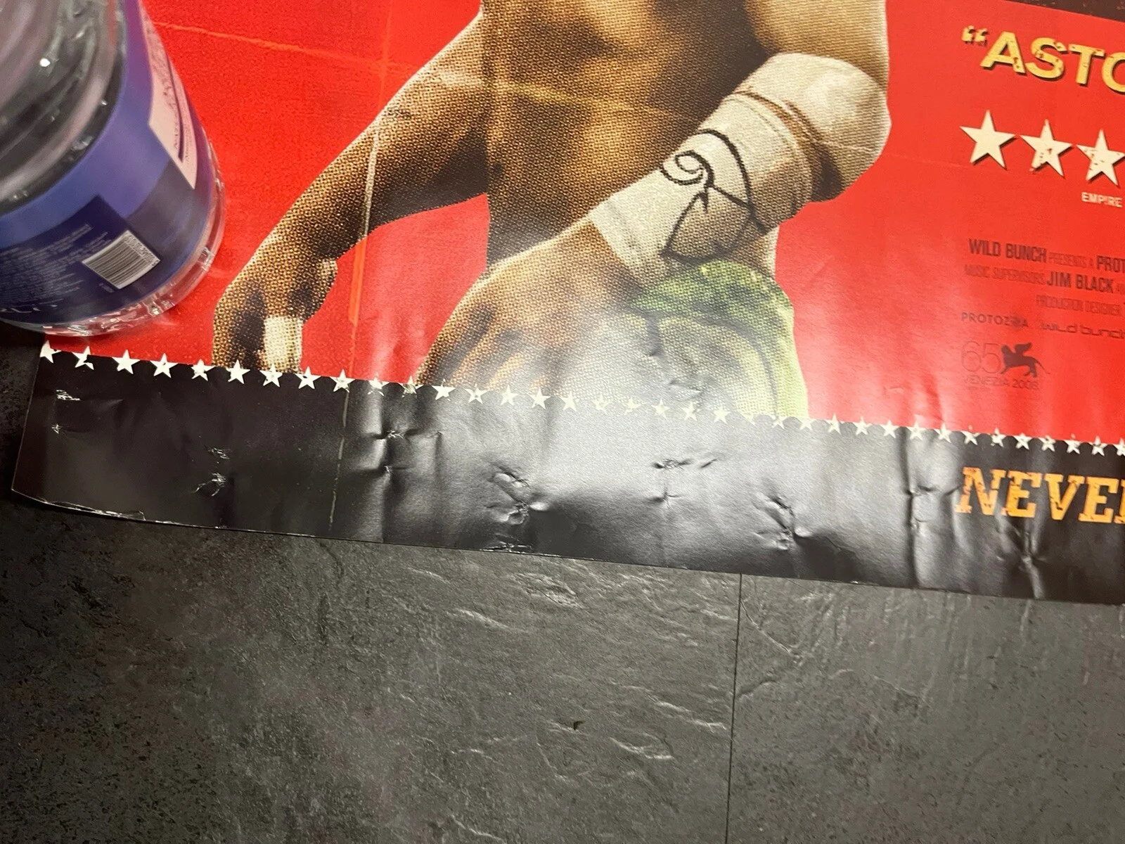 THE WRESTLER- MICKEY ROURKE FILM- ORIGINAL UK QUAD MOVIE POSTER- RARE Dual Side, изображение 4