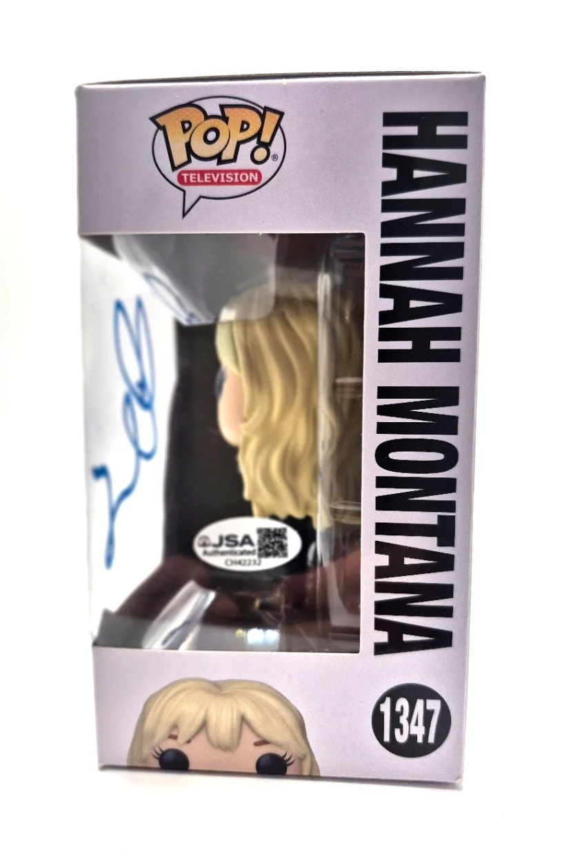 MILEY CYRUS SIGNED AUTOGRAPHED HANNAH MONTANA FUNKO POP DISNEY RARE JSA COA, изображение 3