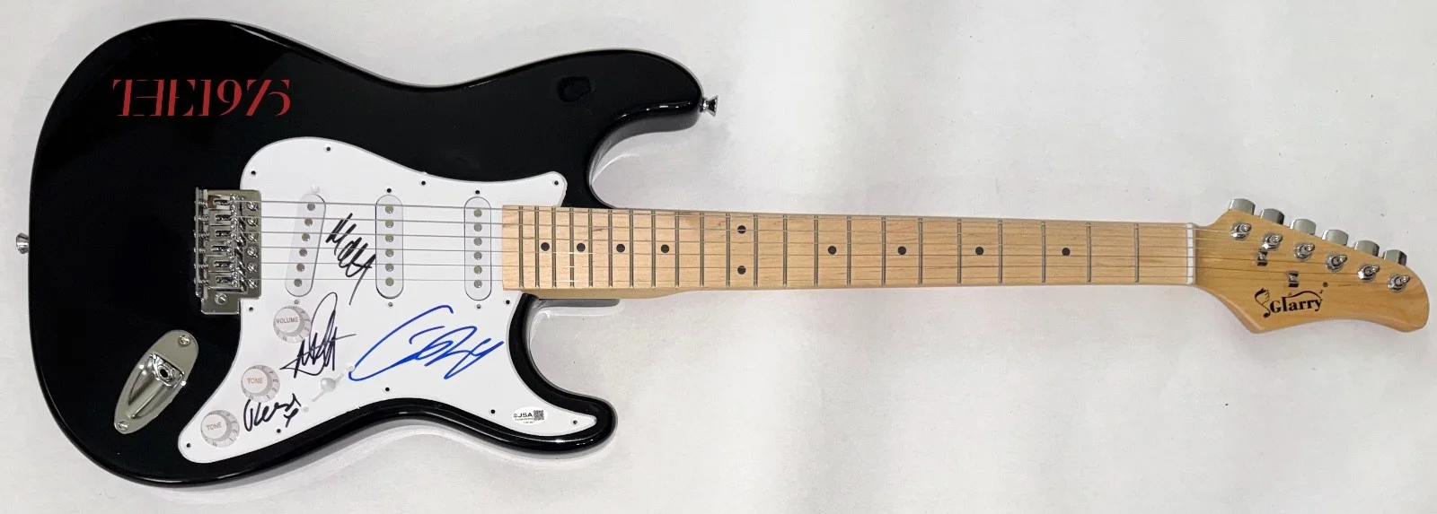 THE 1975 Signed Autograph Electric Guitar Matty Healy Full Band x4 JSA COA, image 3