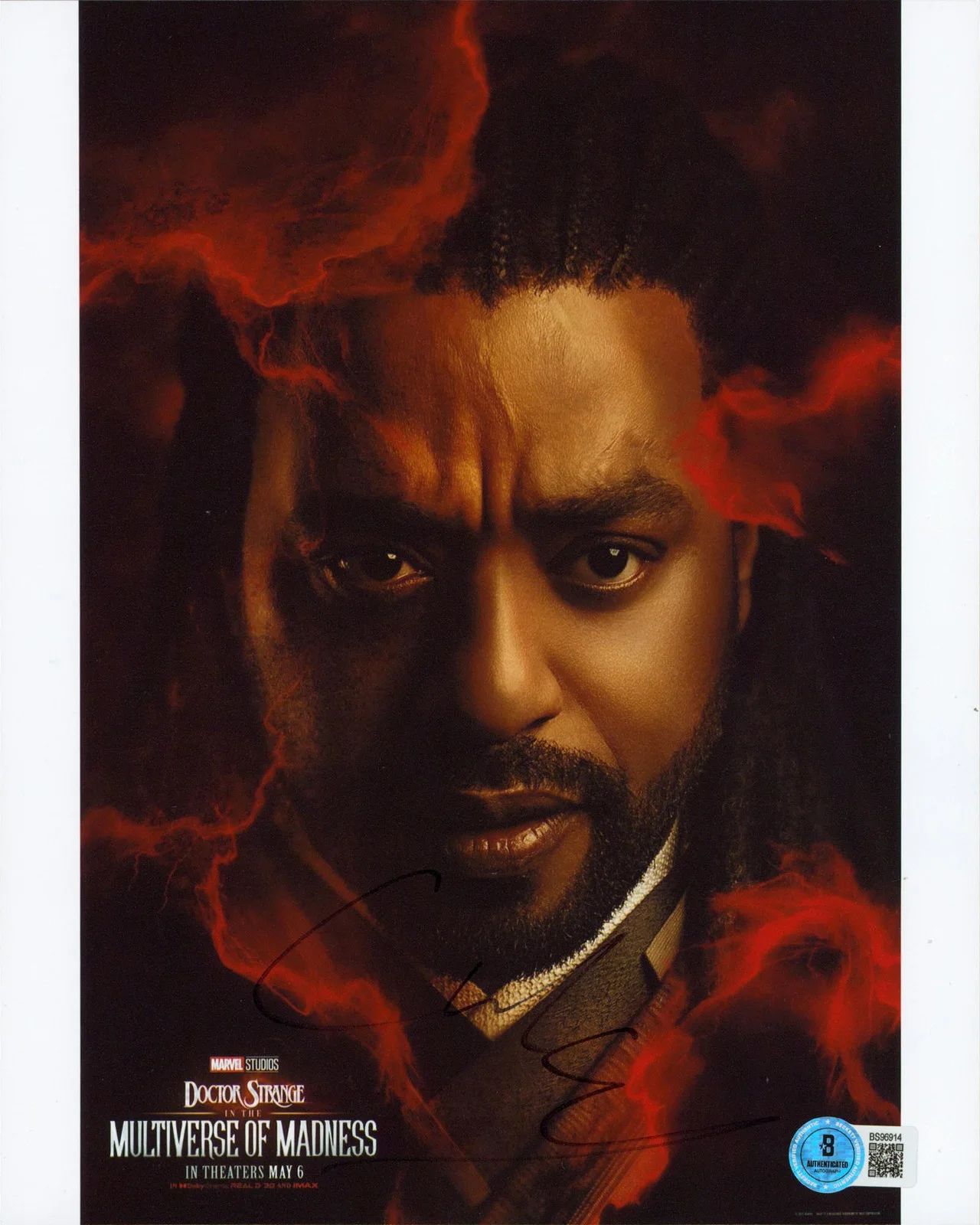 Chiwetel Ejiofor — Chiwetel Ejiofor Doctor Strange Authentic Signed 8x10 Vertical Photo BAS BS96914