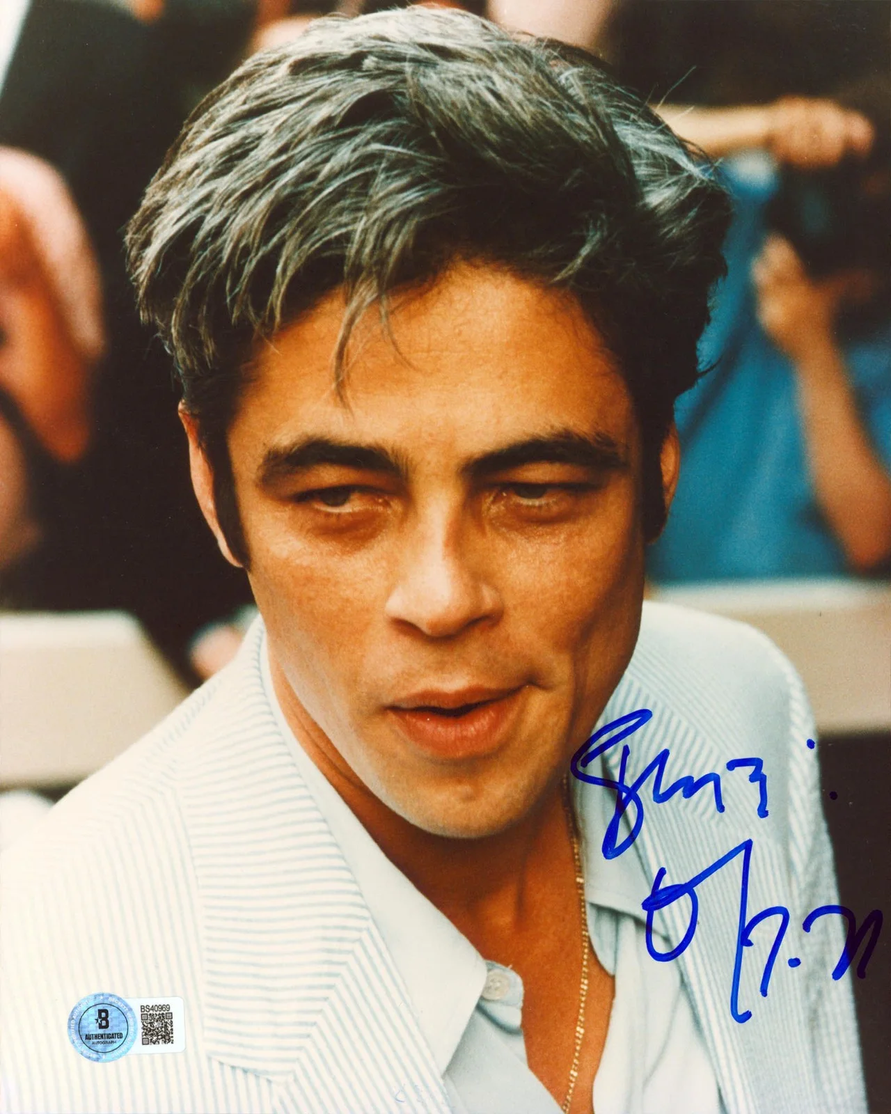 Benicio del Toro — Benicio del Toro The Phoenician Scheme Authentic Signed 8x10 Photo BAS #BS40969