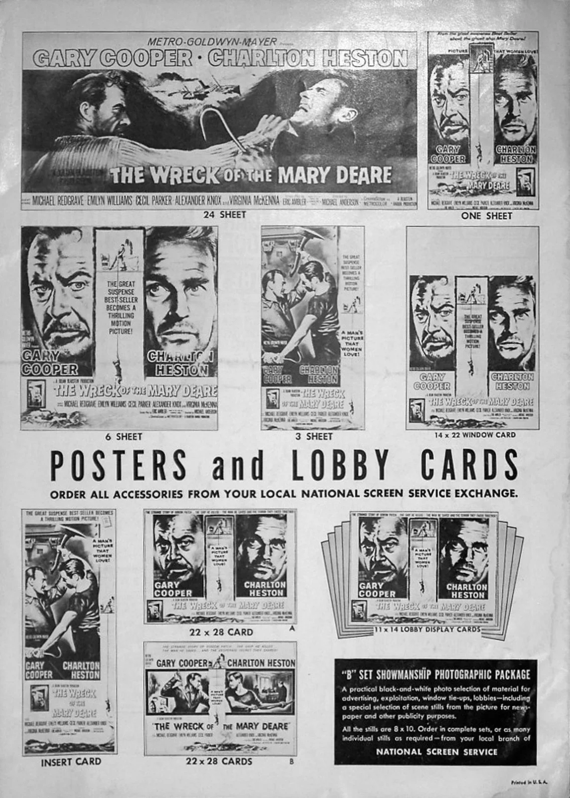 WRECK OF THE MARY DEARE 1959 Gary Cooper, Charlton Heston US PRESSBOOK, изображение 3