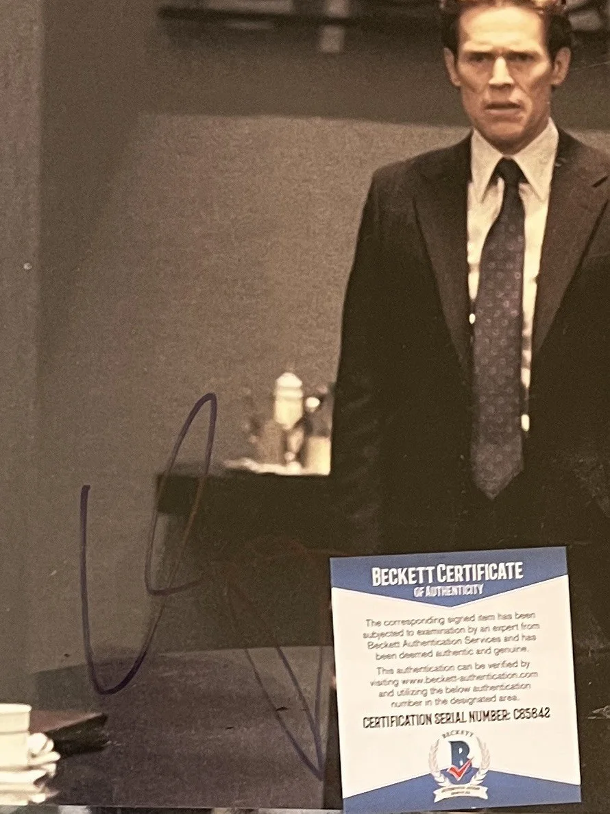 Willem Dafoe — Willem Dafoe Signed Spider-Man Normon Oscorp Photo EXACT Proof Beckett, image 5