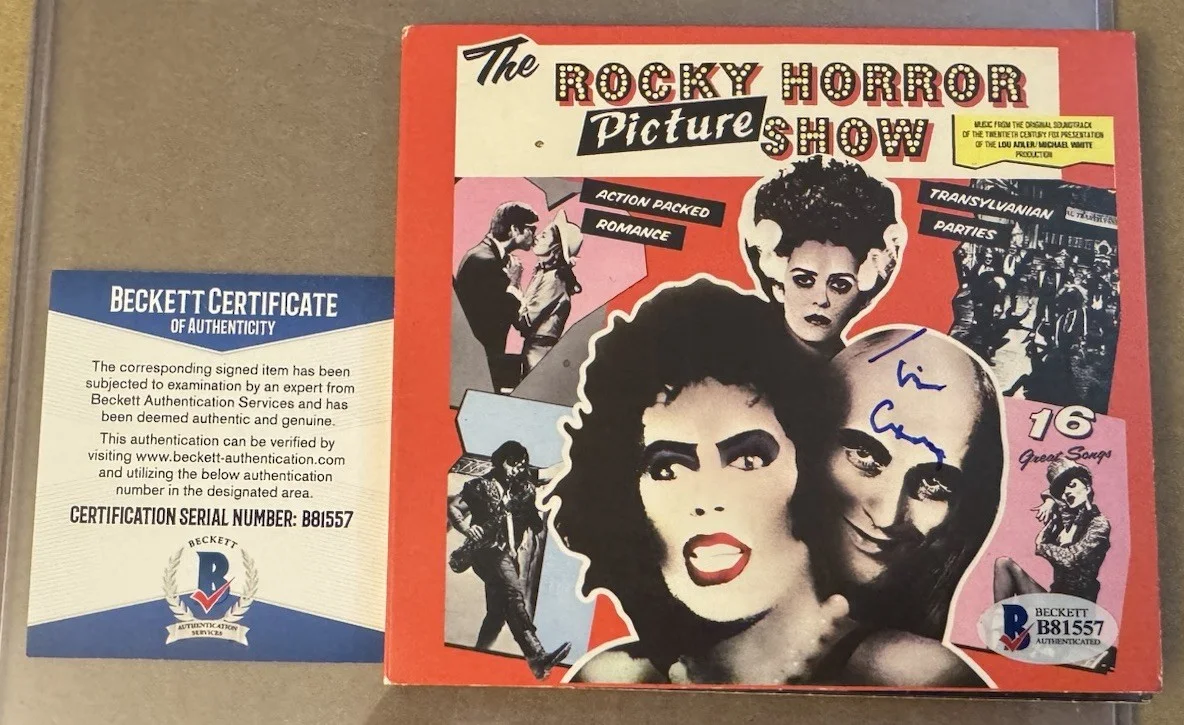 Tim Curry — Tim Curry Signed Rocky Horror Picture Show CD Beckett BAS Frank N Furter Auto, изображение 2