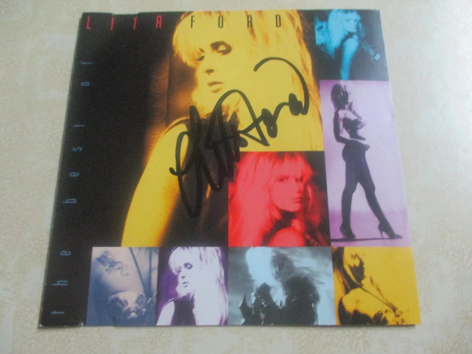 LITA FORD (THE RUNAWAYS) JSA CERTIFIED AUTHENTIC AUTOGRAPHED/SIGNED FRAMED CD, image 3