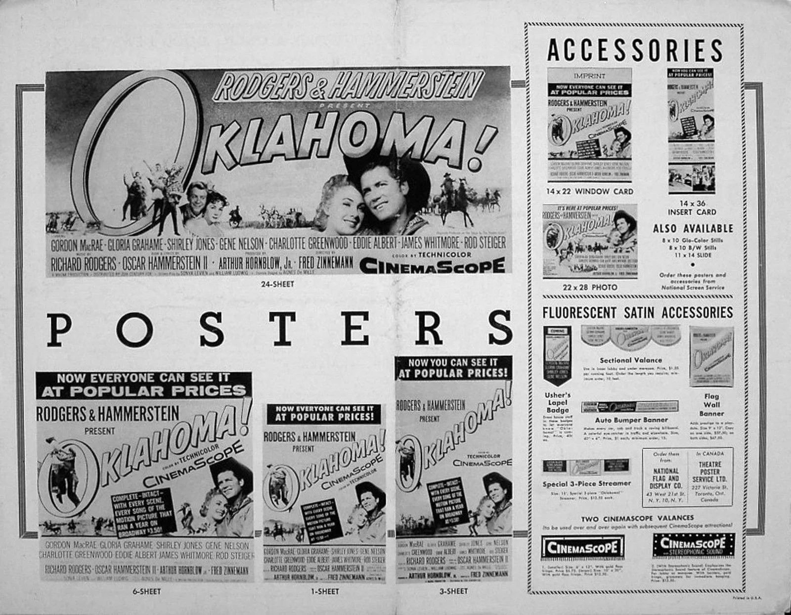 OKLAHOMA! 1955 Gordon MacRae, Gloria Grahame, Shirley Jones US PRESSBOOK, изображение 2