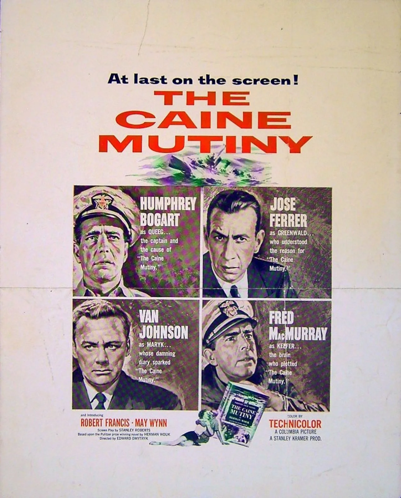 CAINE MUTINY 1954 Humphrey Bogart, José Ferrer, Van Johnson US PRESSBOOK, image 4