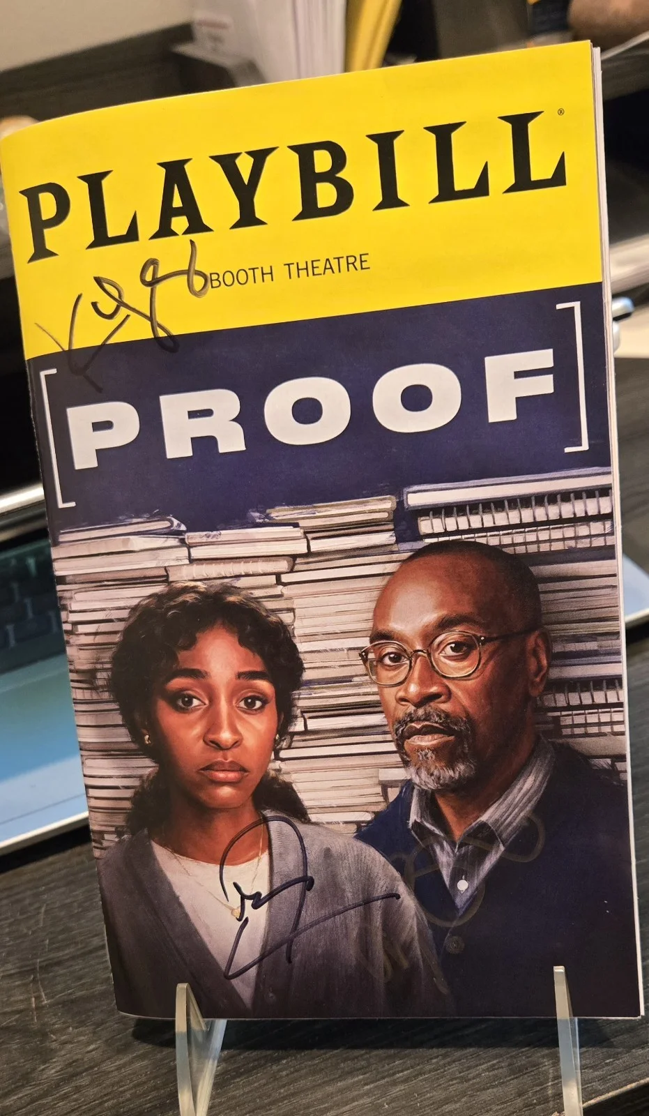 Don Cheadle, Ayo Edebiri, Kara Young — Proof SIGNED 2026 Playbill Cheadle Ayo Edebiri Kara Young NEW (KR2) FREE S/H