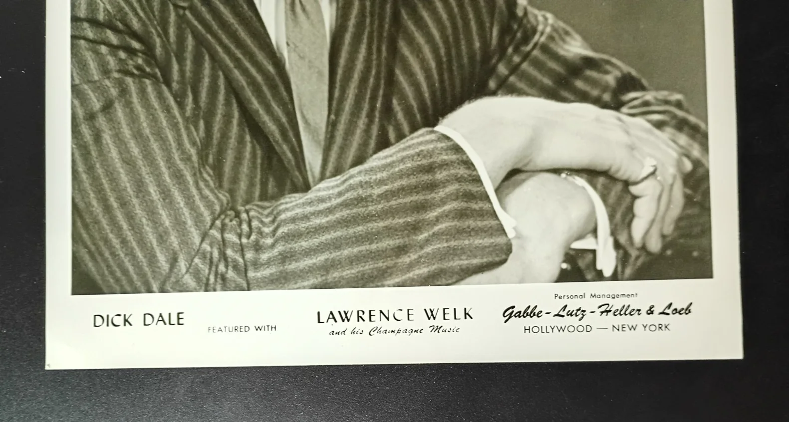 1960's DICK DALE 8x10 Photo Autographed Lawrence Welk Show Pride of Algona, Iowa, изображение 4