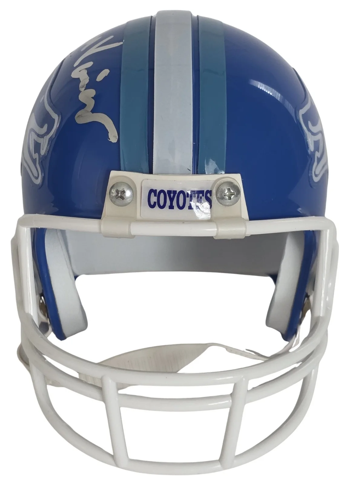 Jon Voight — Jon Voight Signed Varsity Blues Texas Coyotes Mini Helmet Proof COA Bud Kilmer, изображение 3