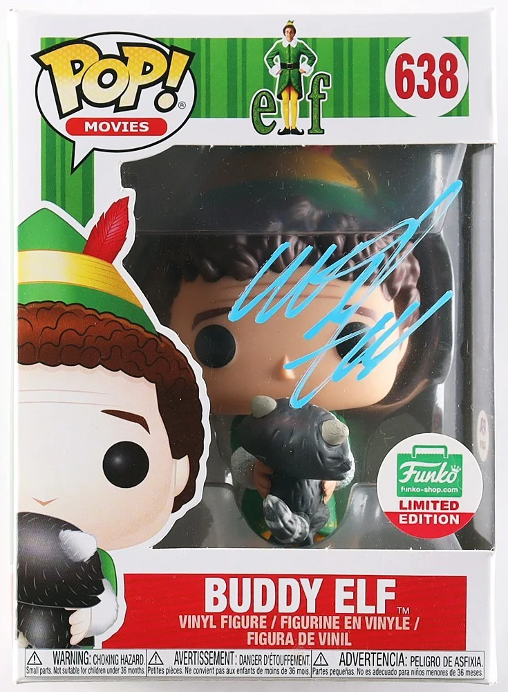 Will Ferrell — ELF -WILL FERRELL- PSA/DNA Signed/Autograph/Auto FUNKO POP Movie Figure
