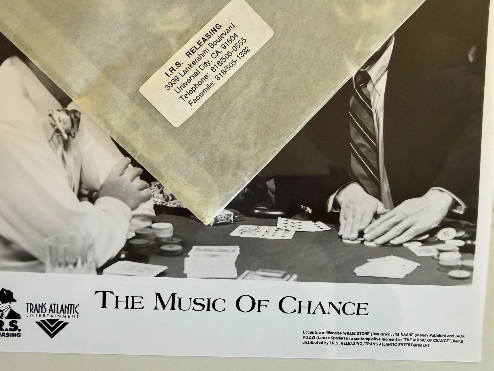 Movie Promo Photos - The Music of Chance Lot 8, изображение 2