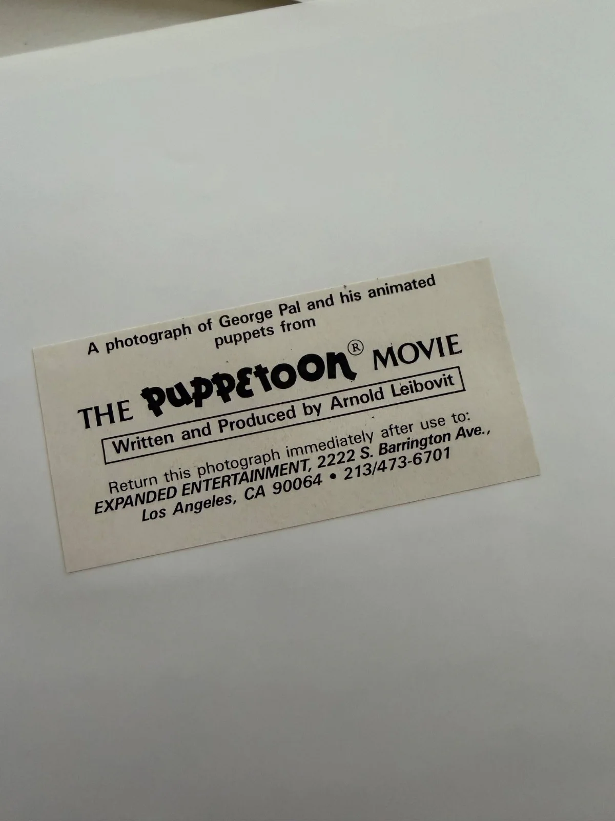 Movie Promo Photos - The Puppetoon Movie Lot 7, изображение 4