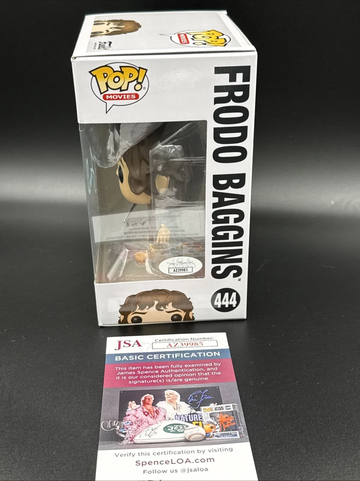 Elijah Wood — ELIJAH WOOD SIGNED FUNKO POP LORD OF THE RINGS FRODO BAGGINS JSA COA, изображение 2