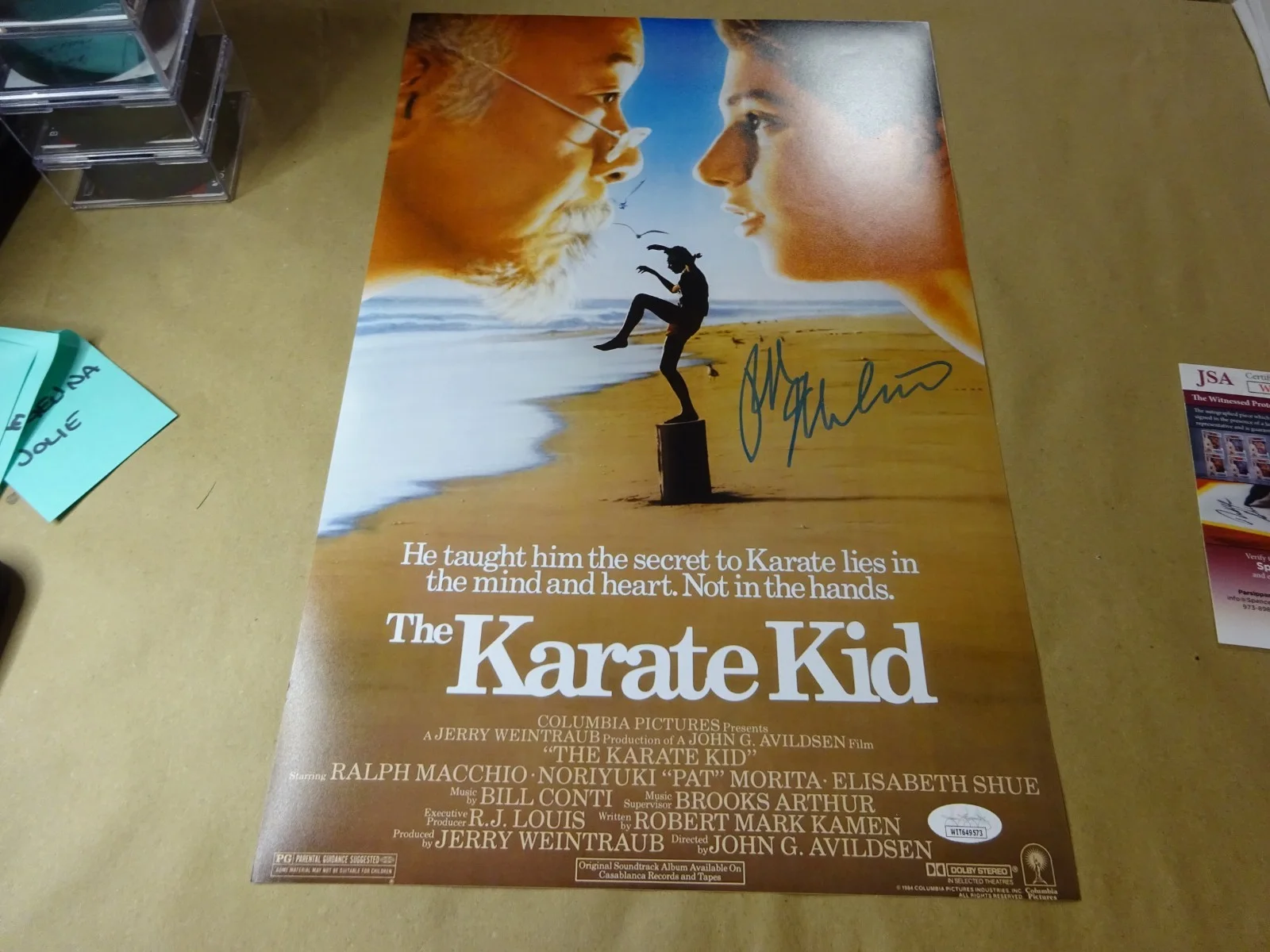 Ralph Macchio — Signed Ralph Macchio Autographed The Karate Kid 11"x17" Photo JSA COA, изображение 3