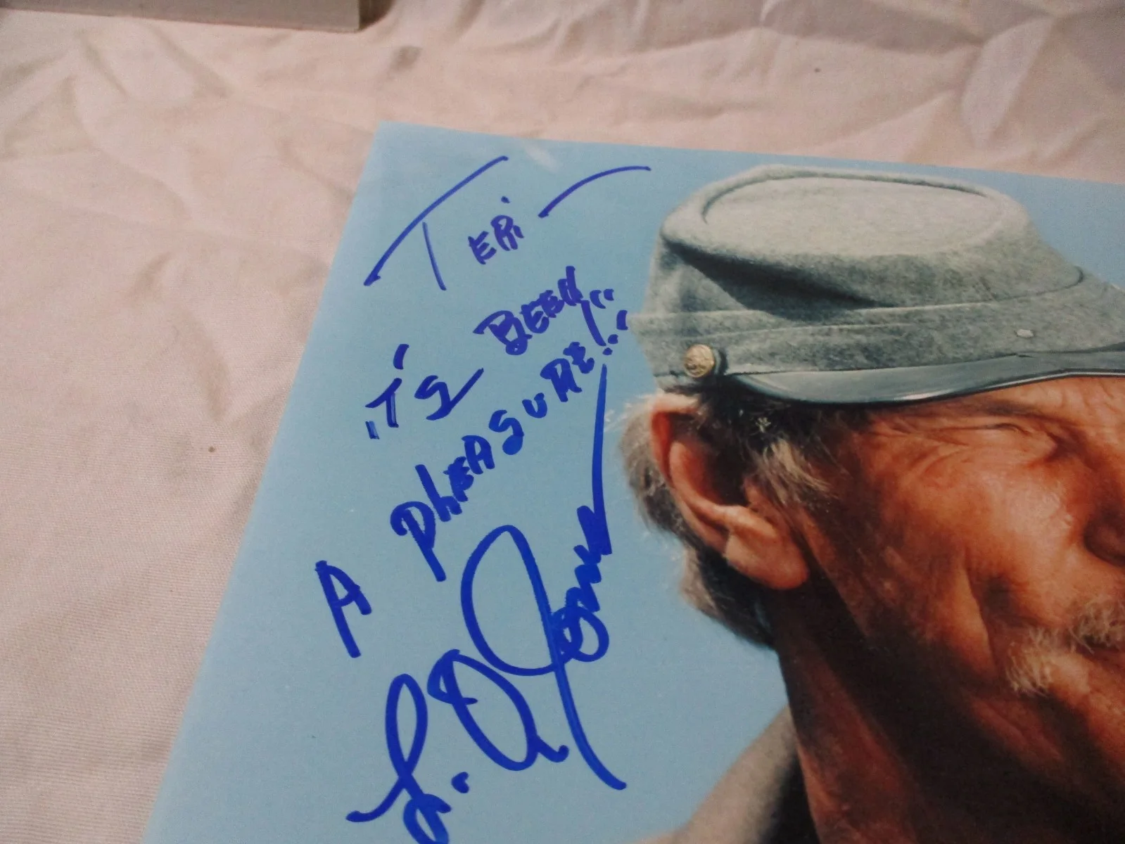 L.Q. JONES AUTOGRAPHED 8X10 PROMO PHOTO, изображение 2