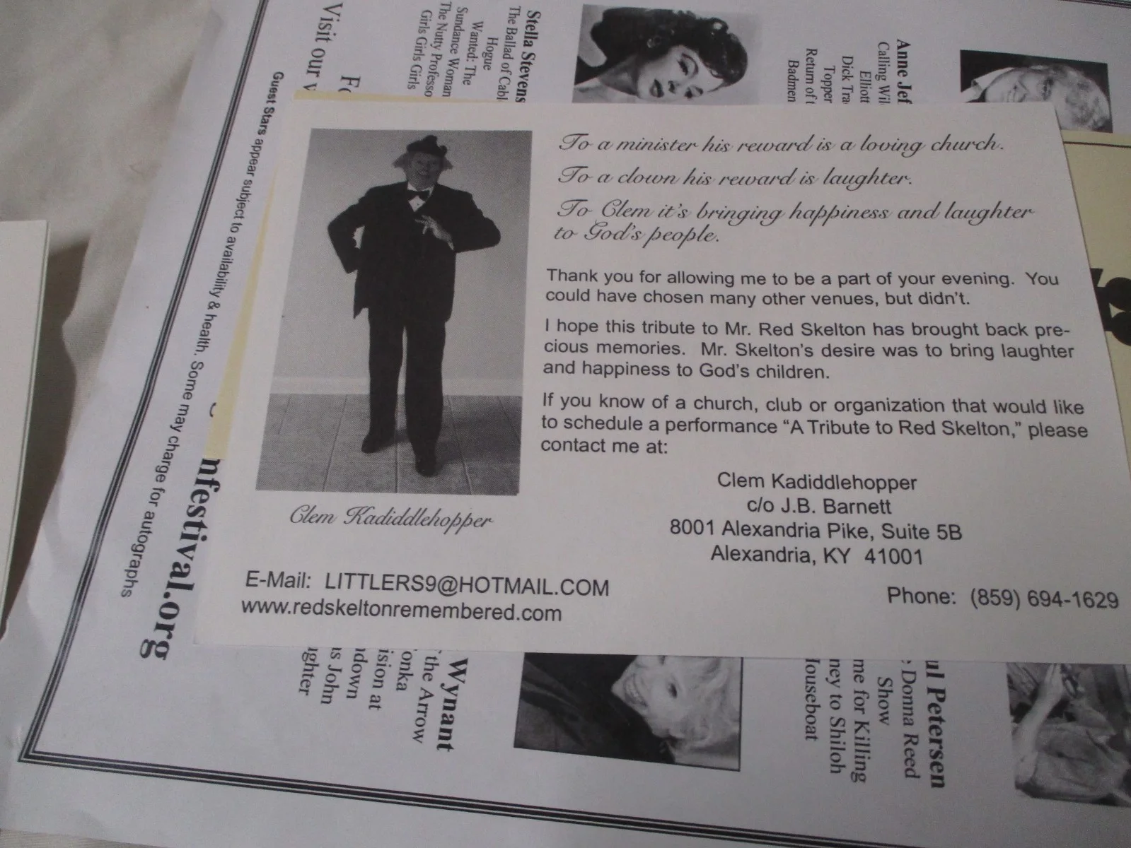 MEMPHIS FILM FESTIVAL 2010 PROMO SET WITH AUTOGRAPHED CLINT WALKER CD, image 4