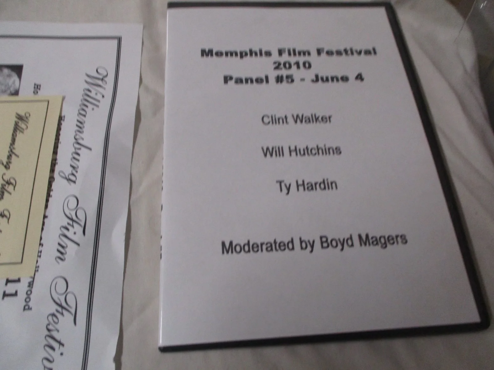 MEMPHIS FILM FESTIVAL 2010 PROMO SET WITH AUTOGRAPHED CLINT WALKER CD, image 5