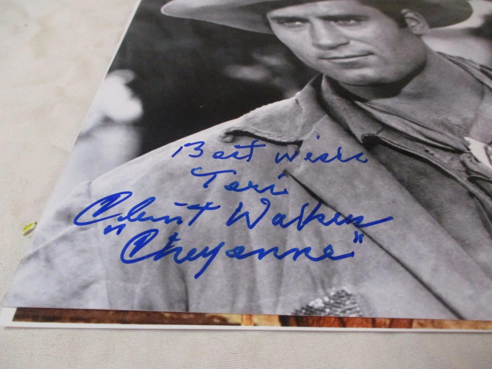 CLIENT WALKER AS CHEYENNE BROADIE AUTOGRAPHED 8X10 PROMO PHOTO, image 2