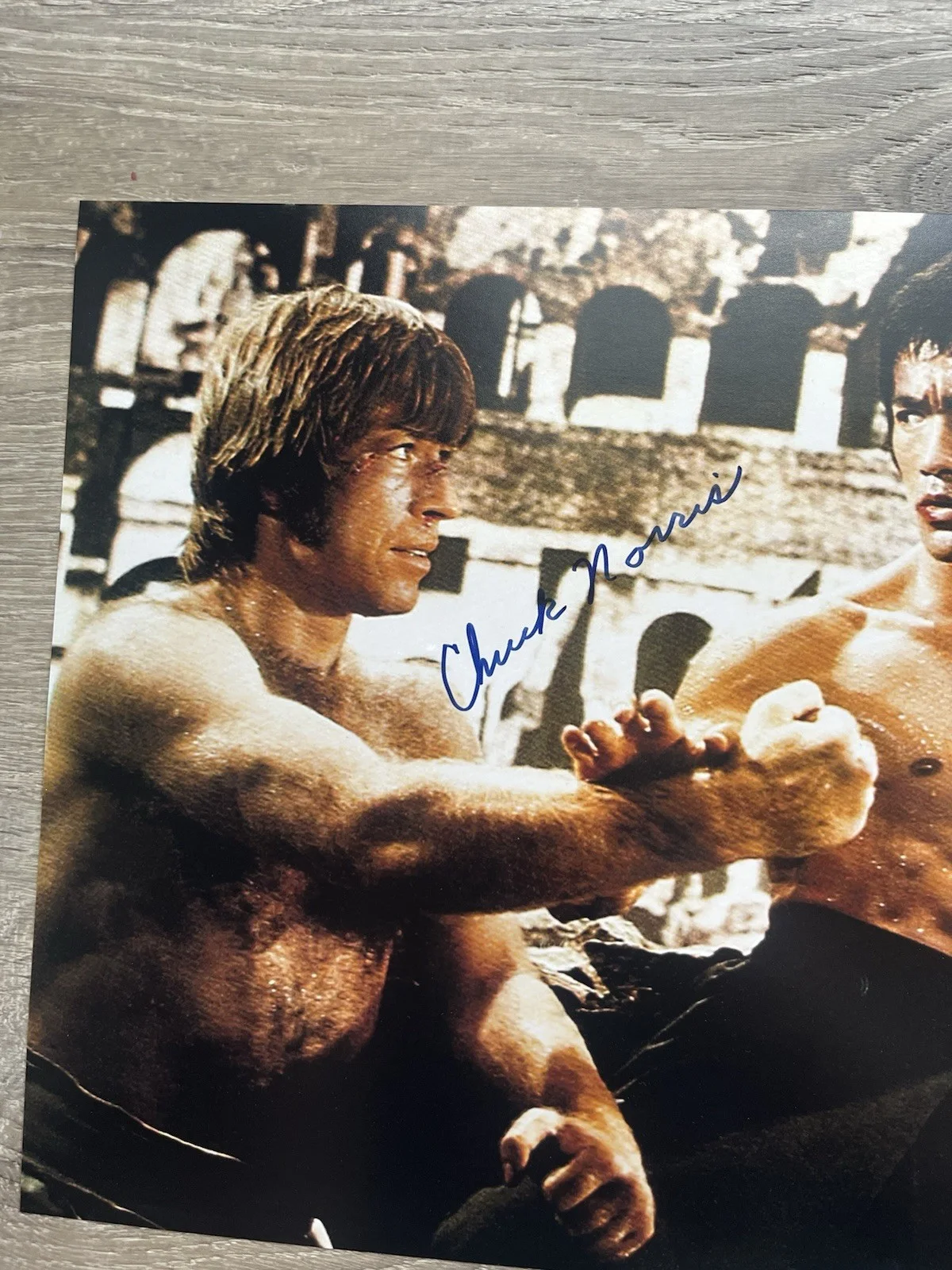 Chuck Norris — Chuck Norris Signed The Way of the Dragon 11x14 Photo JSA COA Bruce Lee Karate, изображение 3