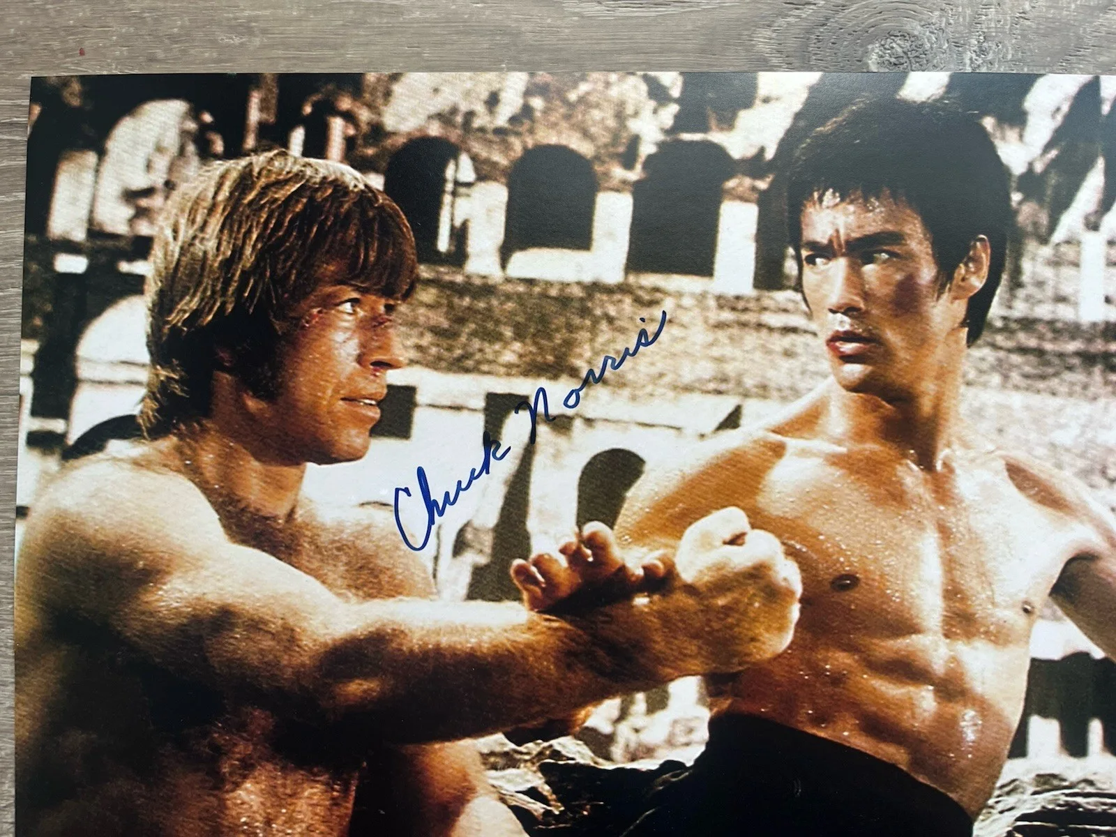 Chuck Norris — Chuck Norris Signed The Way of the Dragon 11x14 Photo JSA COA Bruce Lee Karate, изображение 5