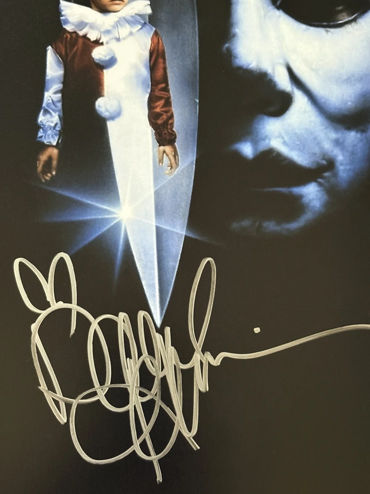 Mike Vogel — Danielle Harris Signed 11x17 Poster Halloween 5 Michael Myers, image 2