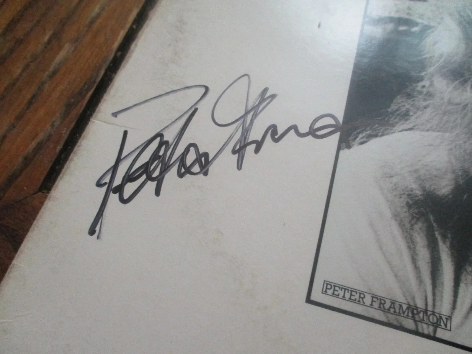 PETER FRAMPTON AUTHENTIC SIGNED/AUTOGRAPHED VINYL RECORD ALBUM-JSA CERTIFIED, image 2