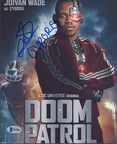 Joivan Wade — Joivan Wade Doom Patrol "Cyborg" Authentic Signed 8x10 Photo BAS #H14443, image 2
