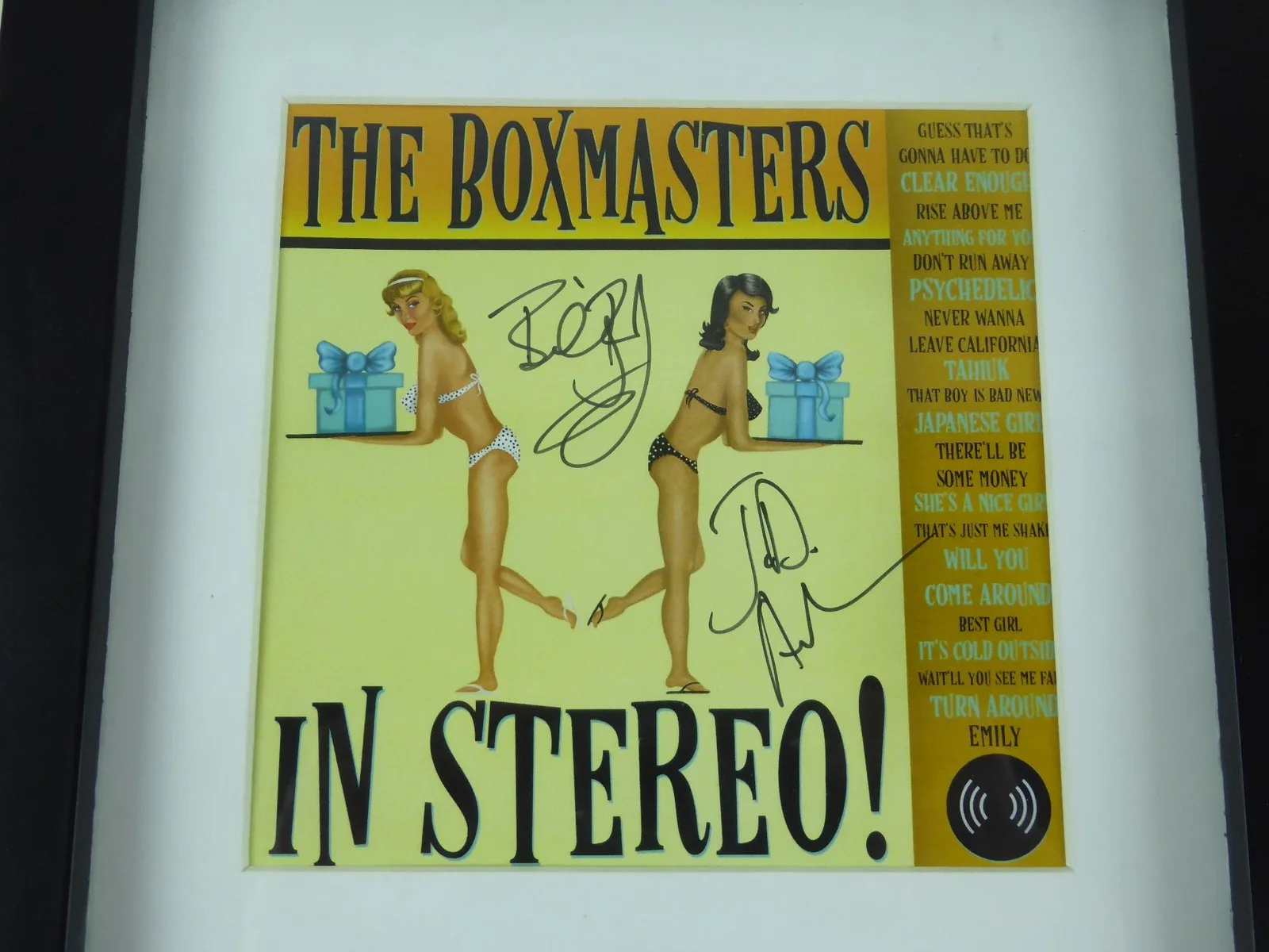Billy Bob Thornton Boxmasters JD In Stereo Signed Framed Matted CD W/Cover, image 2