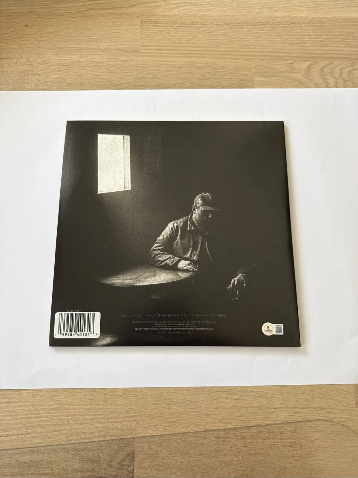 Luke Combs Signed The Way I Am Vinyl Beckett COA, image 2