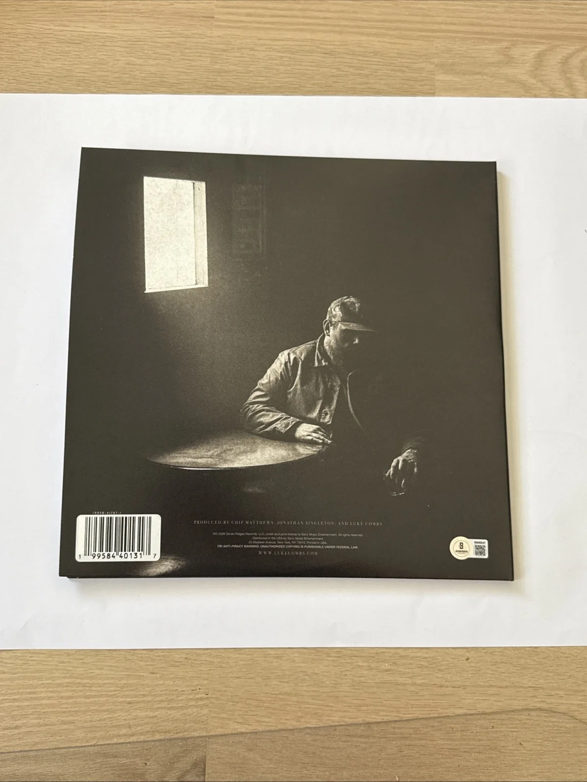 Luke Combs Signed The Way I Am Vinyl Beckett COA, image 2