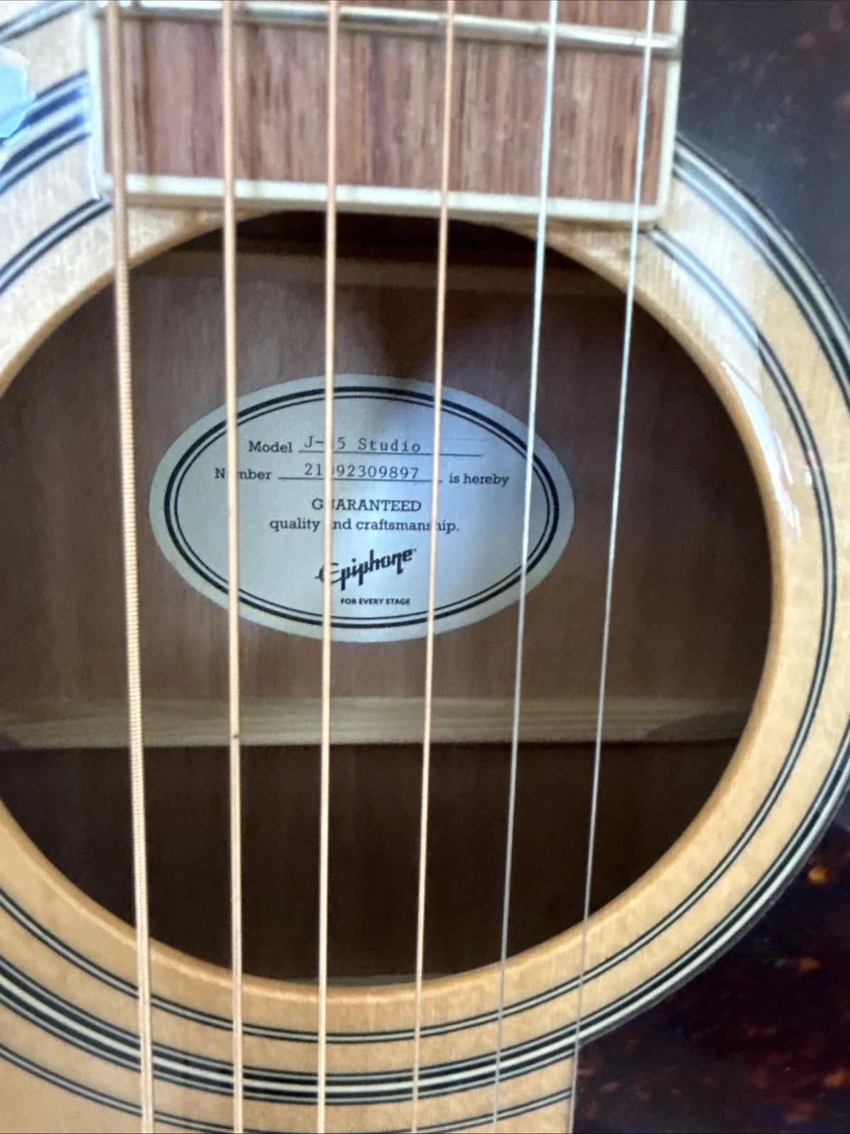 Dave Matthews DMB Signed Sketch Epiphone Guitar Beckett LOA, image 3