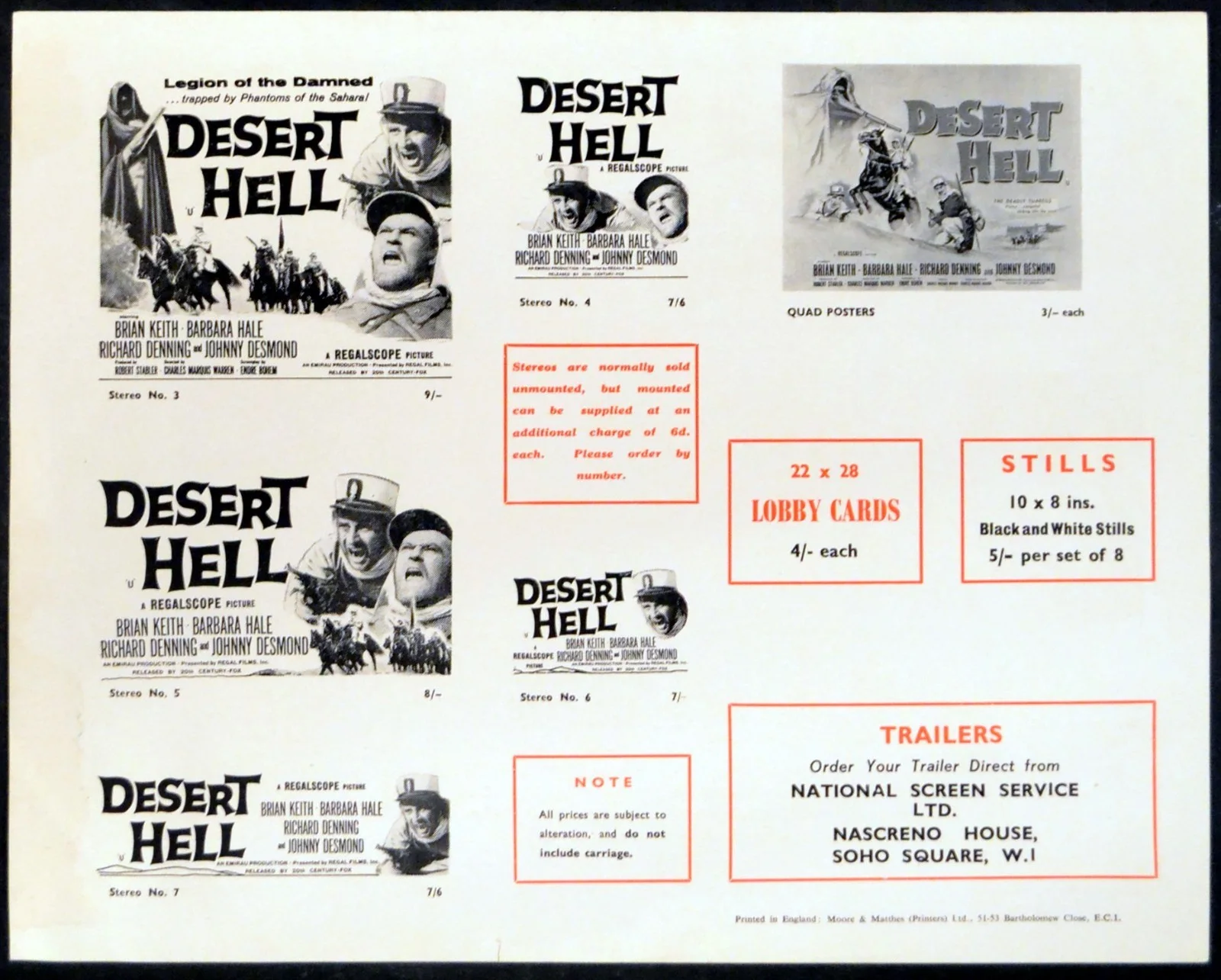 FIVE GATES TO HELL 1960 Dolores Michaels, Patricia Owens UK PRESS SHEET, изображение 2