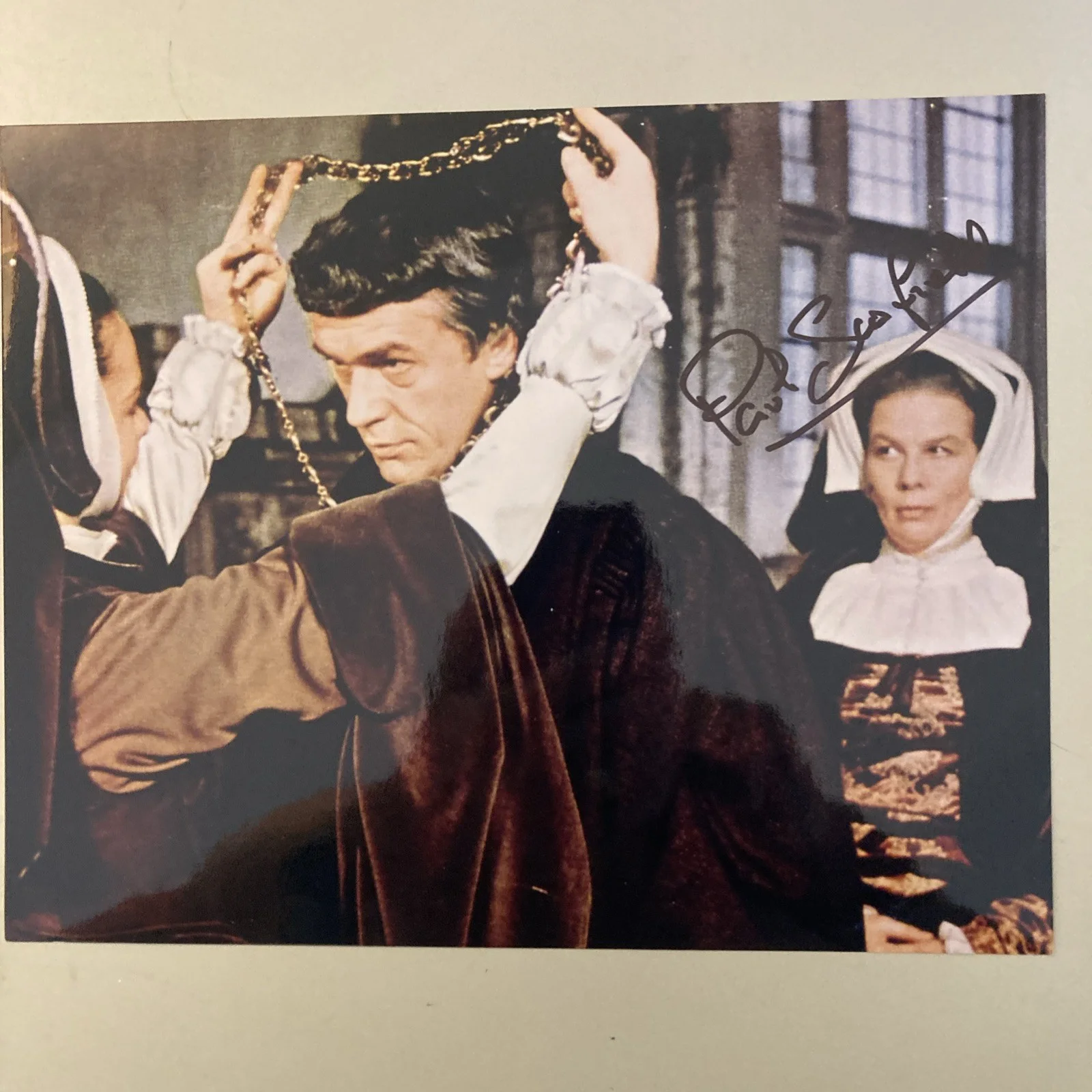 Paul Scofield 1922-2008 “King Lear” signed 8x10 glossy -rare WITH COA/WOW/Look, image 3