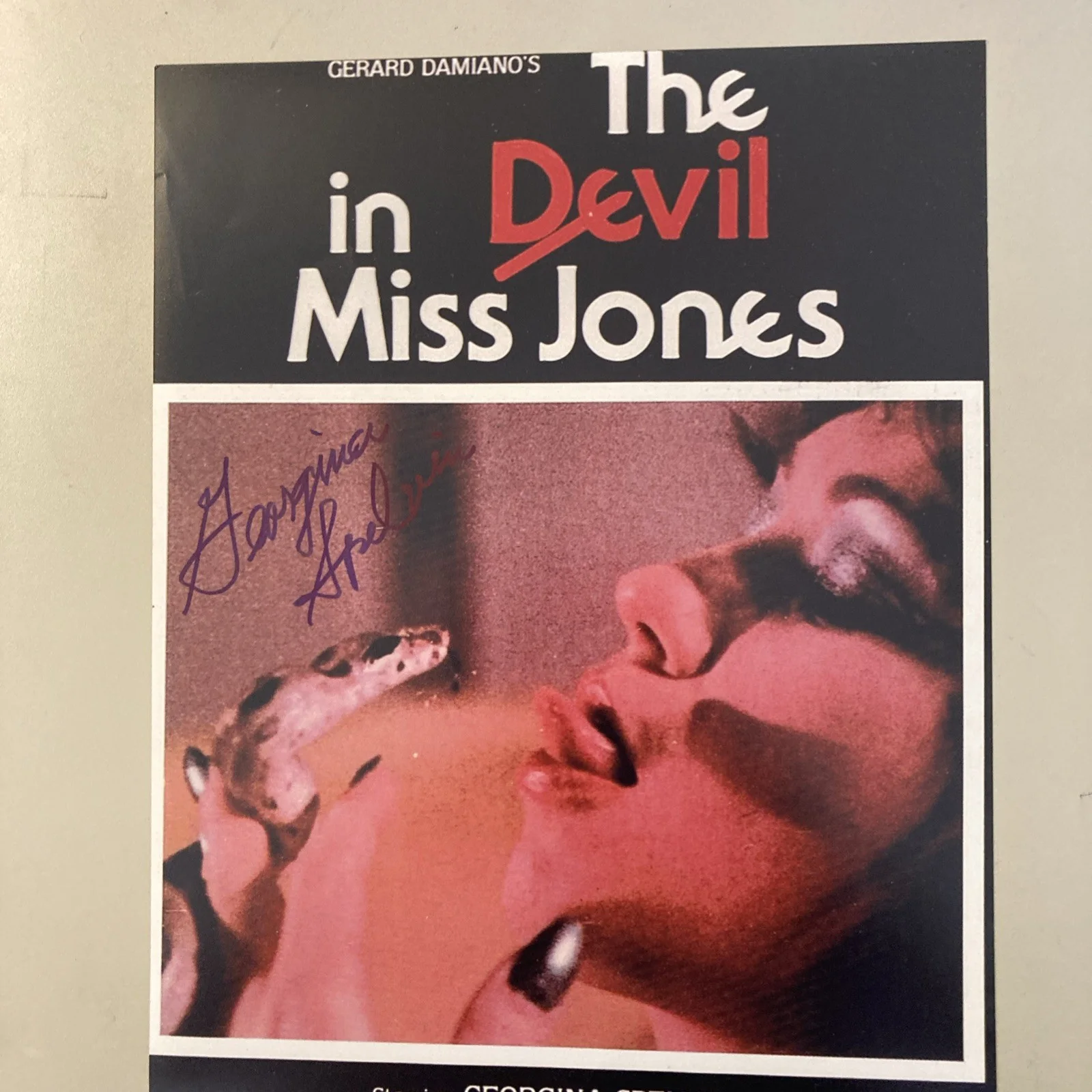 Georgina Spelvin 1936- The Devil in Miss Jones signed 8x10 Glossy With-COA /Rare, изображение 2