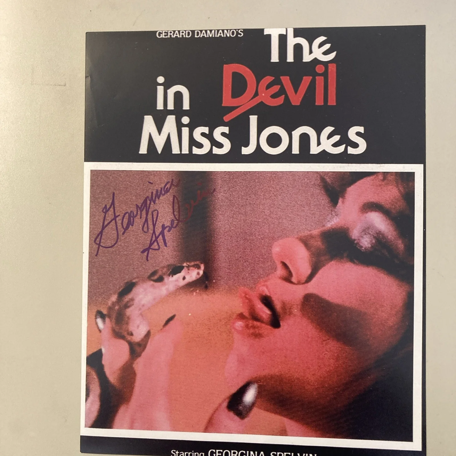 Georgina Spelvin 1936- The Devil in Miss Jones signed 8x10 Glossy With-COA /Rare, изображение 3