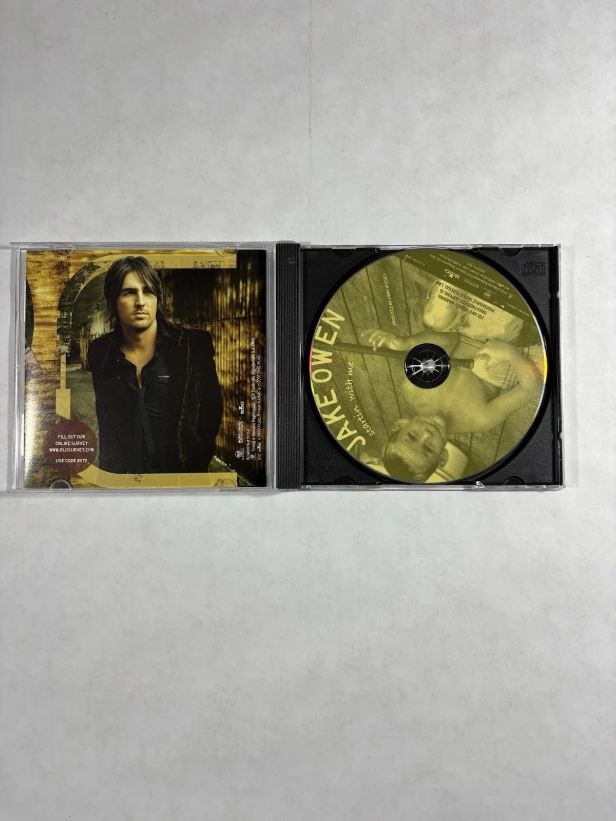 VTG Jake Owen Autographed Signed CD. Starting' With Me. 2006 Sony BMG Music, изображение 2